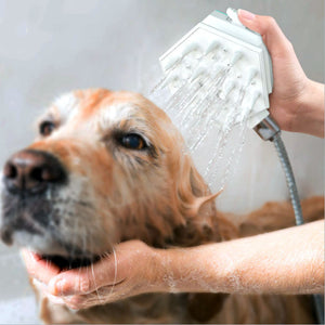 Pet shower brush nozzle