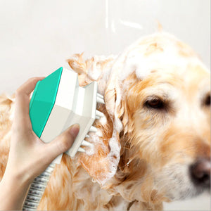 Pet shower brush nozzle