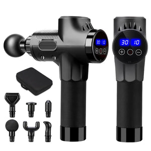 Fascial Massage Gun Electric Pistol Massager Body Neck Back Deep Tissue Muscle Relaxation Pain Relief Fitness