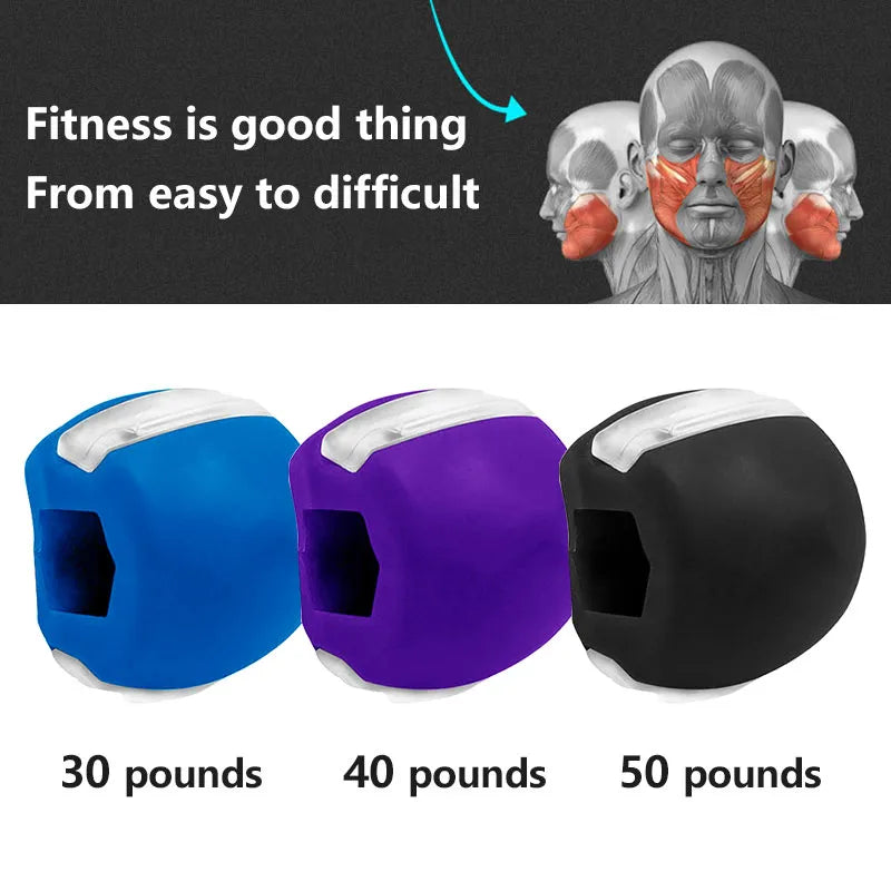 Jaw Exercise Line Ball for Face lift Muscle Training, Neck, and Face