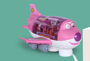 Electric Universal Cartoon Airplane Lights Music Rotation Toys